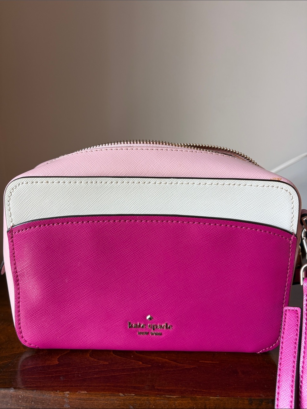 kate spade Pink, Light Pink & White Colorblock Crossbody Camera bag